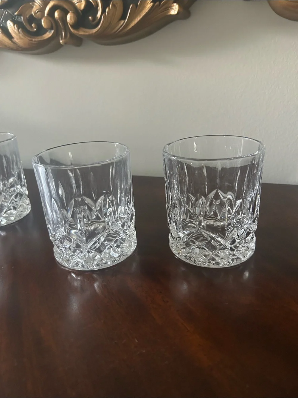 Crystal Whiskey Glass Drinkware - Qty 4